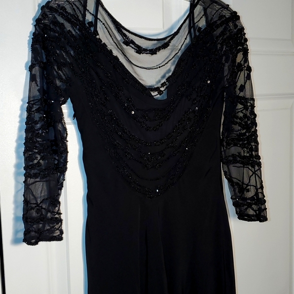 Kevin Hall Full Lace and Sequin Evening Gown - Picture 1 of 8